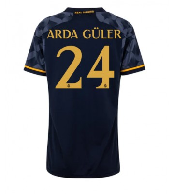 Real Madrid Arda Guler #24 Udebanetrøje Dame 2023-24 Kort ærmer